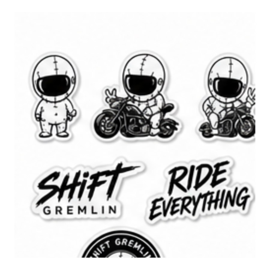 Shift Gremlin stickers collection